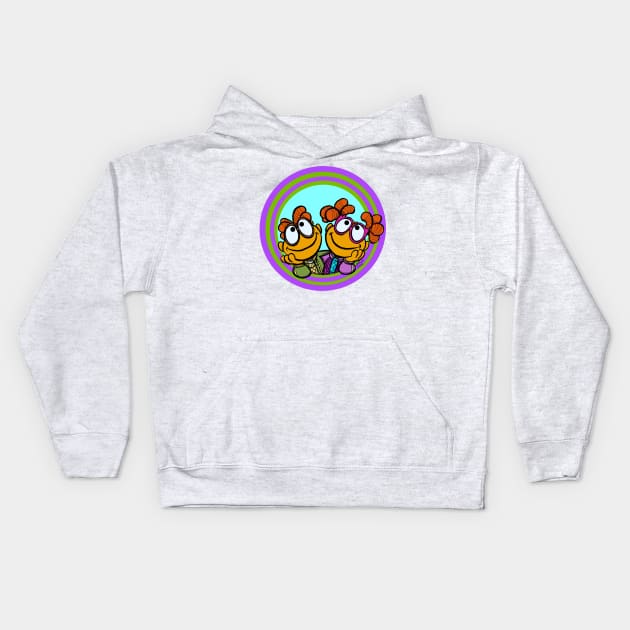 Scooter and Skeeter Kids Hoodie by UzzyWorks